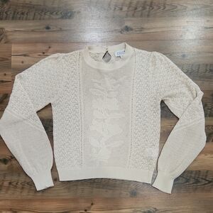 Molly Bracken Delicate Cottagecore‎ Grandma Doilie Crocheted Rose Floral  Small